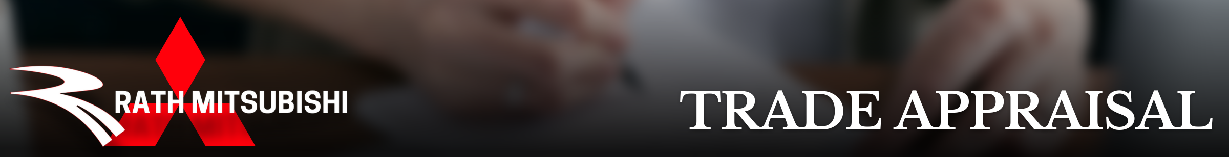 Trade-In Appraisal banner for Mitsubishi dealership